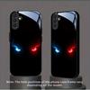 Double eye tempered glass f phone case suitable for Samsung Galaxy S26 S25 S24 S23 S22 S20 FE/Ultra/Plus5G anti drop back cover