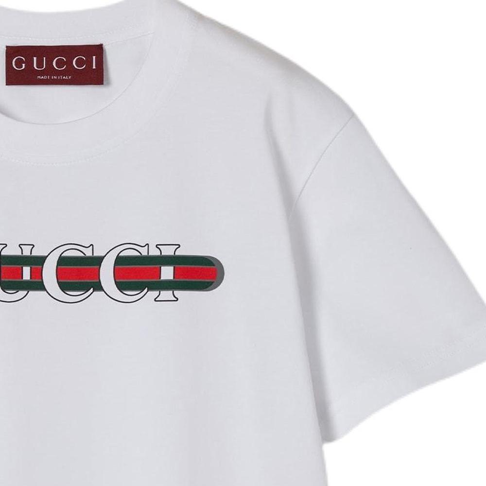 (WMNS) Gucci T-Shirt 'Lido White' Women's 787299-XJGNW-9074
