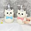 370ml Cat ceramic hand sanitizer bottle press lotion shampoo conditioner shower gel sub bottled bathroom accessories  dispenser