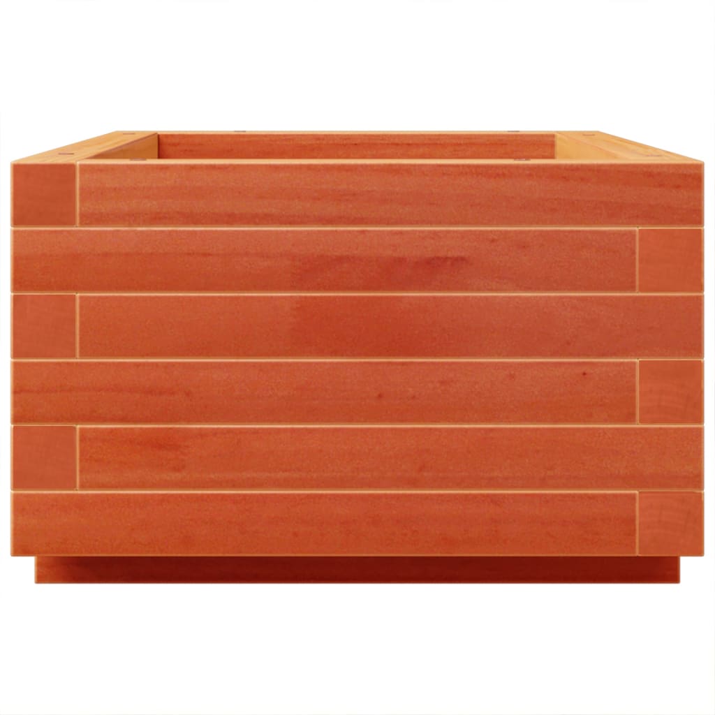 Plant Pot Wax Brown 70 X 40 X 26.5 Cm Solid Pine Wood
