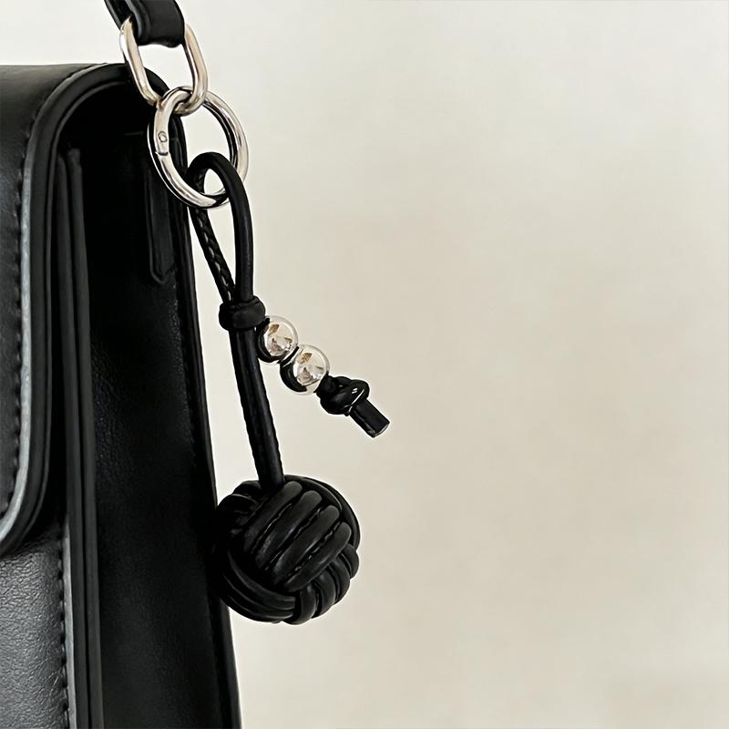 Yogodlns Woven Ball Mini Backpack Hanging Handbag Pendant Bag Pendant Bags Accessories