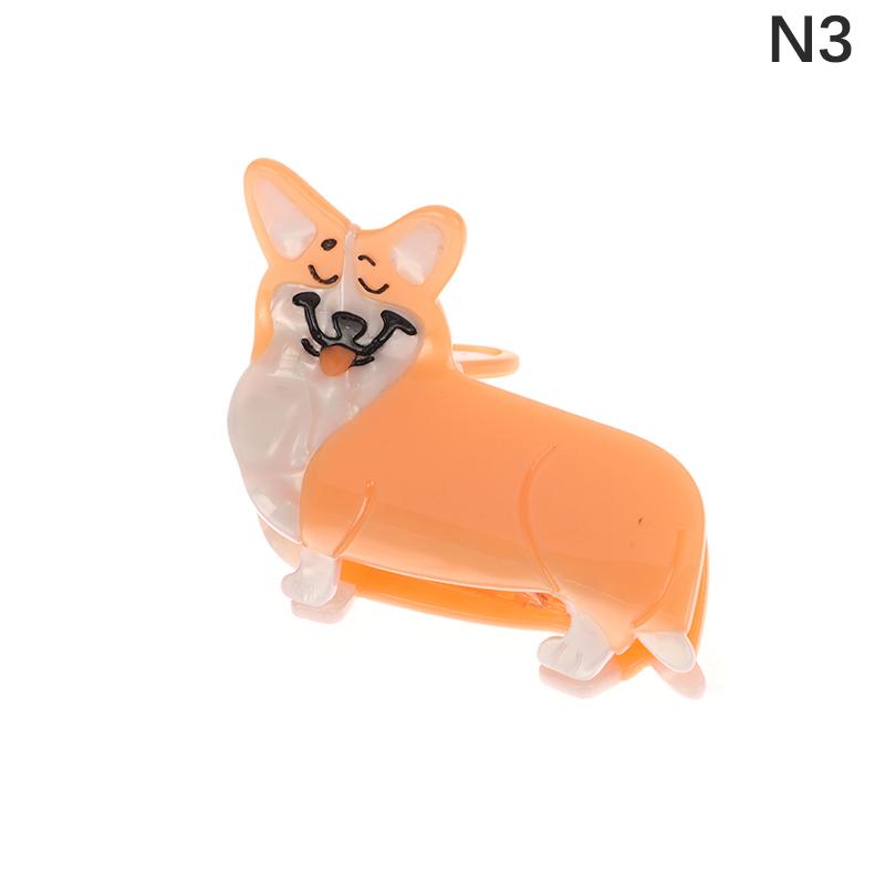 1Pcs Cute Cartoon Dog Hair Clips Acrylic Hair Clips For Women Girls Pins Hair Accessories Hair Grips Acetate Headwear Party Gift