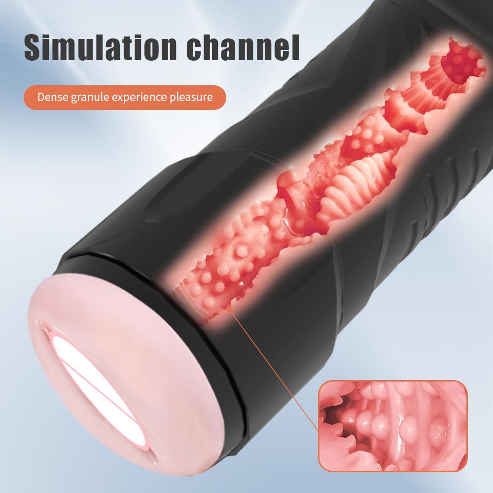 Vaginal Male Masturbator Cup Real Deep Throat Blowjob Pocket Pussy Manual Silicone Masturbation Massager Adults Sex Toys For