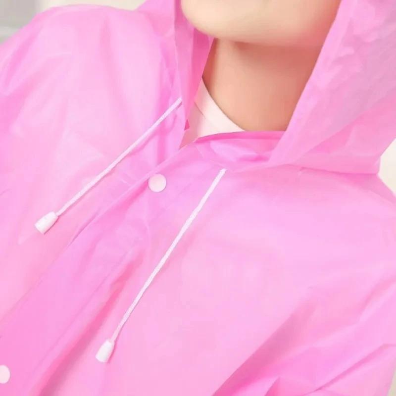 Outdoor Travel Kids EVA Raincoat Thicken Waterproof Children Poncho,0.16mm Thickness