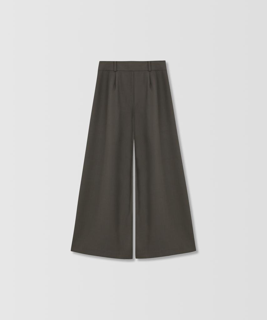 READLEAD Didion Wide Slacks _ Khaki Brown