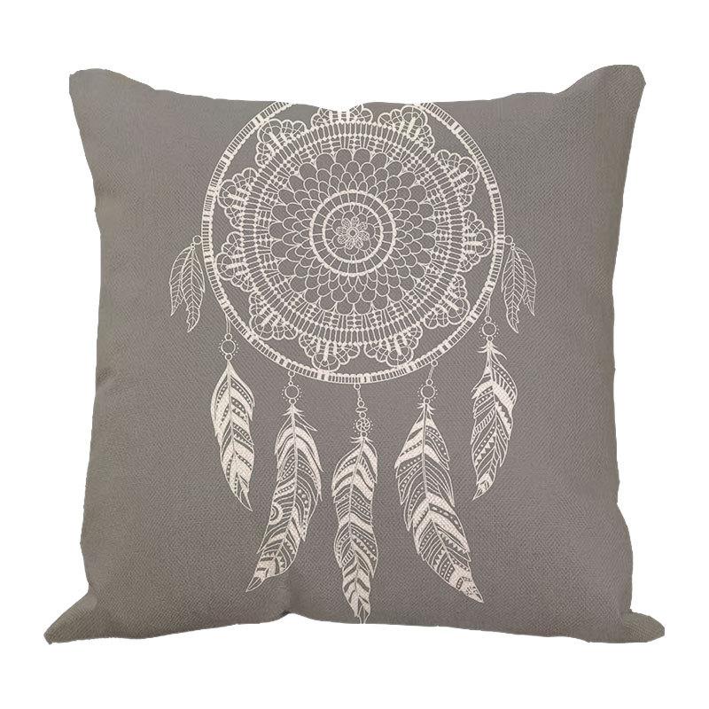 Dreamcatcher Printed Bay Window Decoration Pillow Case Car Waist Pad Pillow Sofa