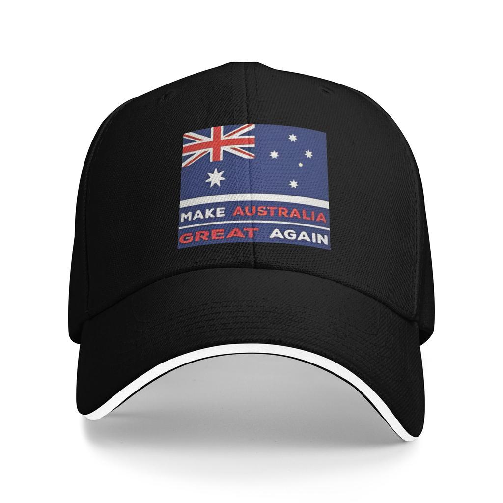 Make australia great again Casual Baseball Cap Summer  Trucker Hat Adjustable Tennis Skate Snapback Cap Men Baseball Caps