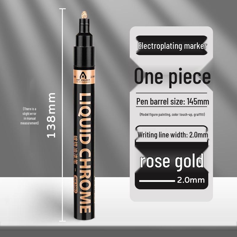 Waterproof Chrome Mirror Electroplating Touch-up Pen for Metal and Model