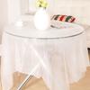 10/20/50PCS Disposable Tablecloths Transparent Tablecloths Waterproof Restaurant Party Catering Family Birthday Wedding Supplies
