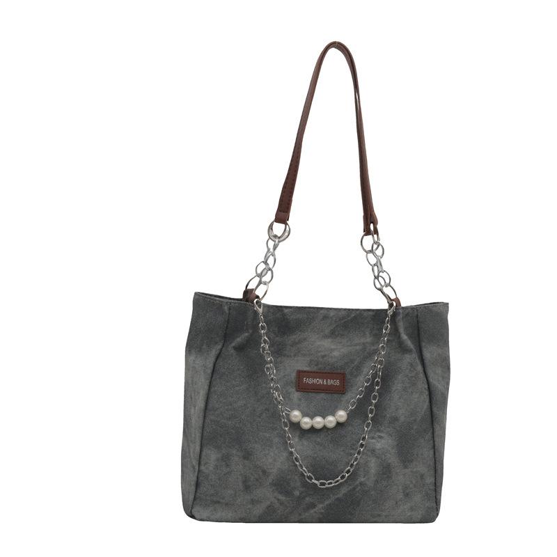 New Women's Bags Large Capacity  Fashionable Temperament  Shoulder Bag Versatile Trendy Chain Tote Bag  Commuter Underarm Bag