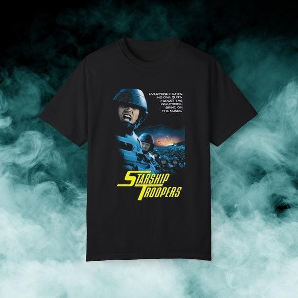 Starship Troopers Sci-fi Movie Tee Unisex Short Sleeve Shirt S-5XL