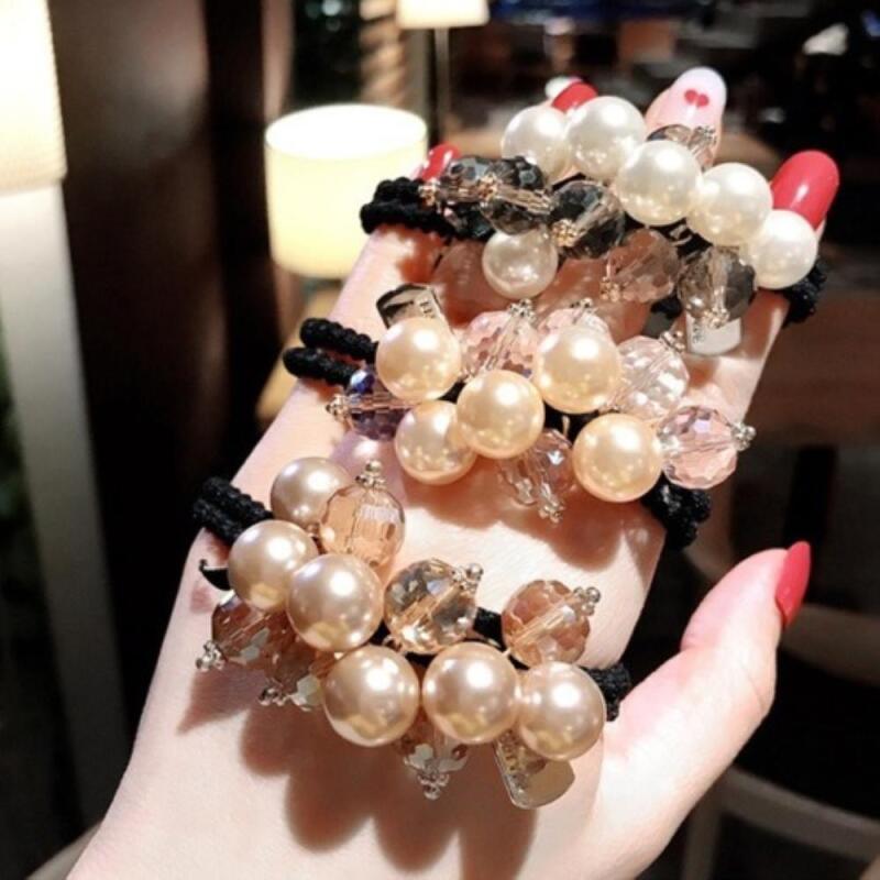 

Жіночий Розкішний Кристалічний Перловий Набір з 3 Предметів CD7807_Crystal Pearl Hair Tie Set of 3