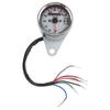12V Universal Motorcycle Odometer Speedometer LED Backlight Signal (Silver)