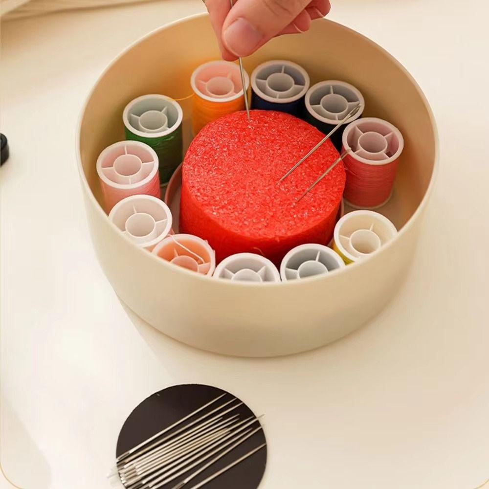 Magnetic DIY Sewing Box Set Portable Hand Sewing Tool Kit Needle Thread Box  Household Use