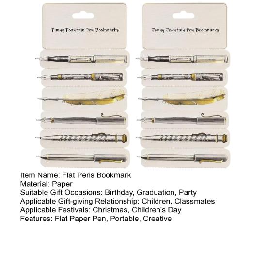 1 Stück/2 Stück flache Lesezeichen aus Papier, doppelseitig, ultradünn, abreißbar, fabelhafte Lesezeichen für Ihr Buch oder Ihre Tasche