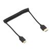 Kabel interfejsu multimedialnego HD Mini Męski do Męskiego 8K 60Hz 4K 120Hz Spiralny Przewód do Wyświetlania Wideo dla HDTV Konsoli do Gier