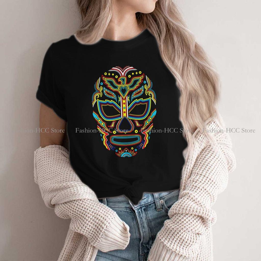 Wrestling Polyester Tshirt For Unisex Mexican Wrestler Mask Humor Casual Tee T Shirt Novelty