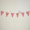 12Pcs Washable Fabric Pennant Flags Wedding Pennant Hanging Decoration For Birthday Christmas Anniversary Party