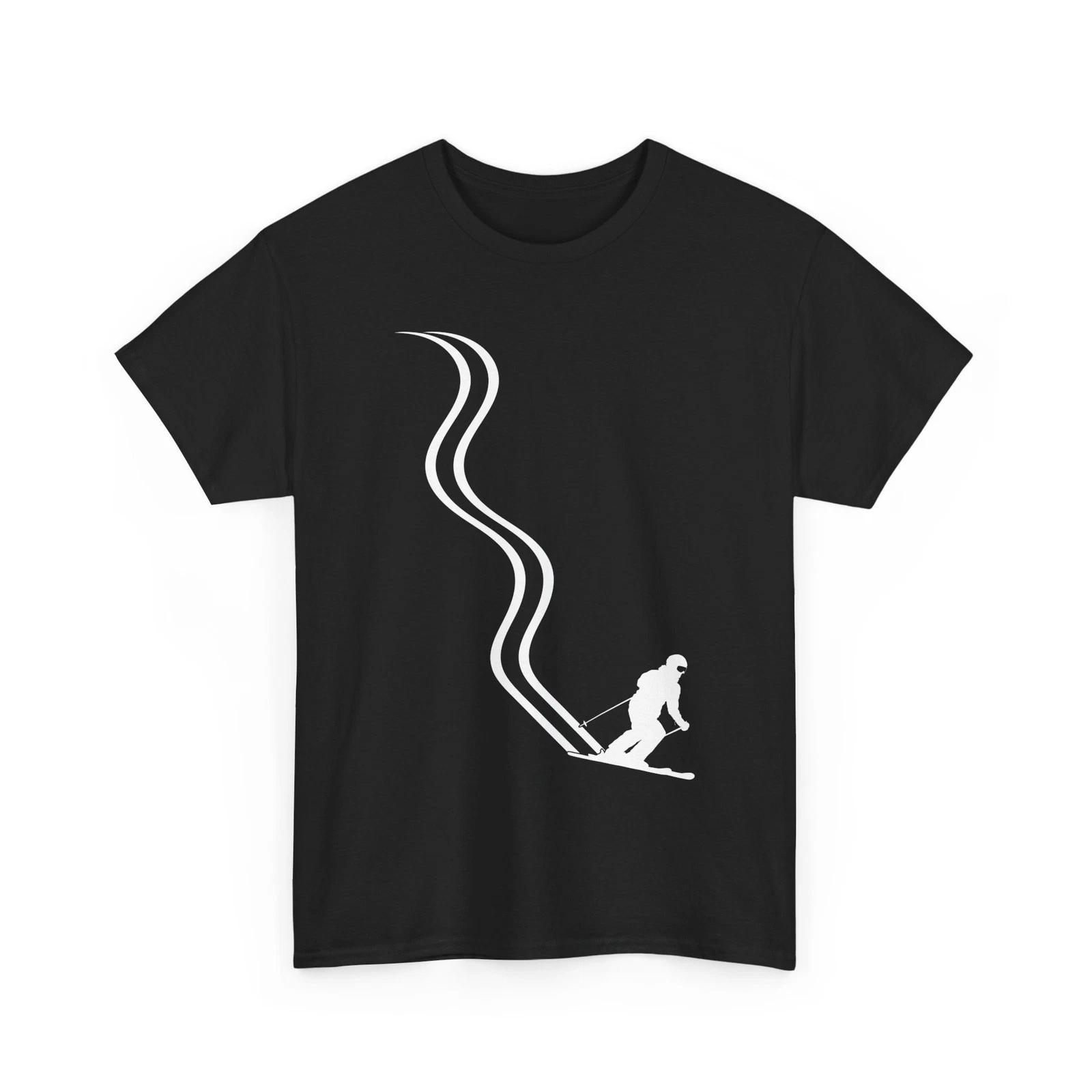 Лыжная рубашка, Силуэт лыжника Любители зимних видов спорта Женщины Мужчины Лыжная рубашка 2XL