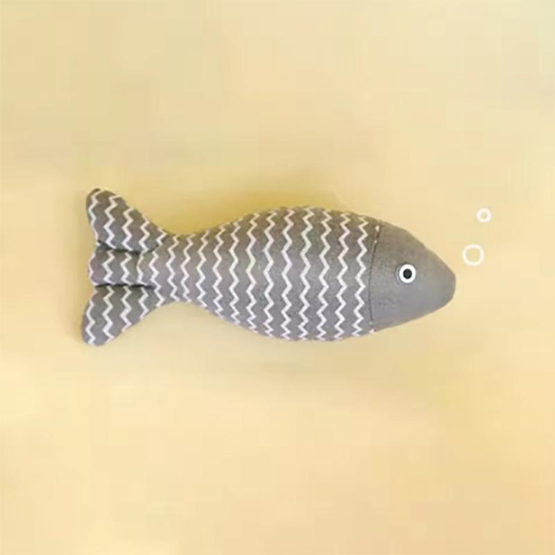 Cat Toy Simulation Fish Cat Mint Toy Tear Resistant and Wear-resistant Cat Chew Toy Cat Pillow Cat Sports Kick Toy