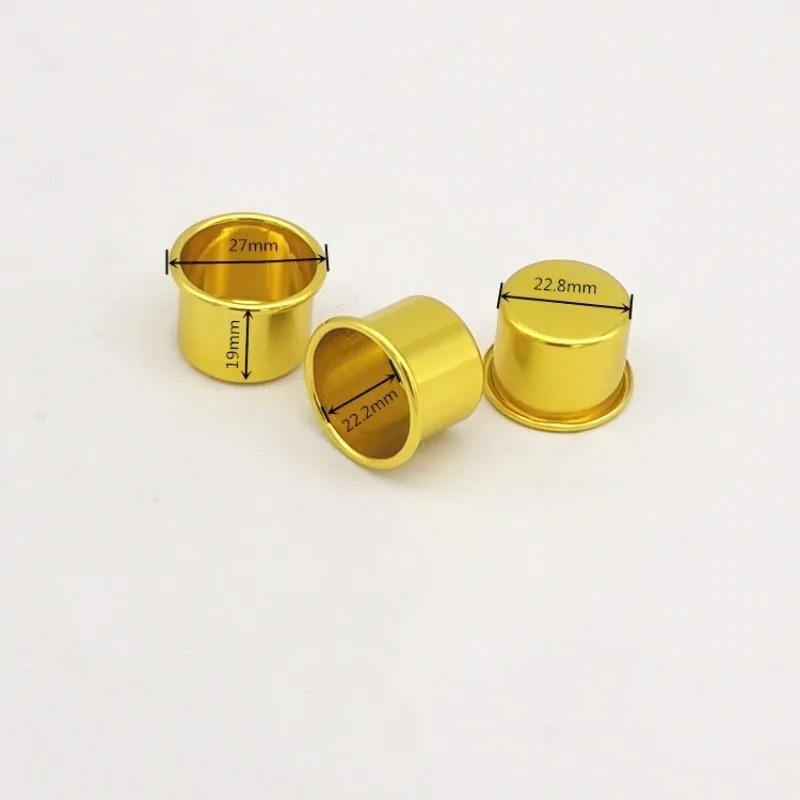 10Pcs Aluminum Candle Cups Bowl Candlestick Metal Candle Holder Cup Drip Protectors Empty Case for Candle Making