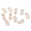 10Pcs White Housing Gold-Plated Tin-Plated Button Battery Holder For Cr2032 Cr2025 Bs-6 Smd Button Battery Holder Socket Cases