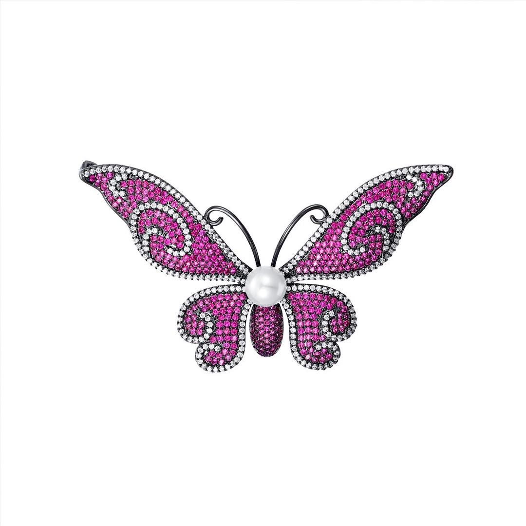 

New Fashion Zircon Inlaid Copper Brooch Fashion Butterfly Brooch Luxury Women S Accessories Suit Big Jacket розы красного