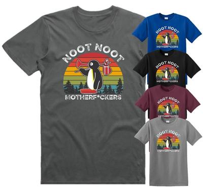 Pingu Noot Noot Motherfu***rs T Shirt Funny Mens Womens Top Tee Funny Gift