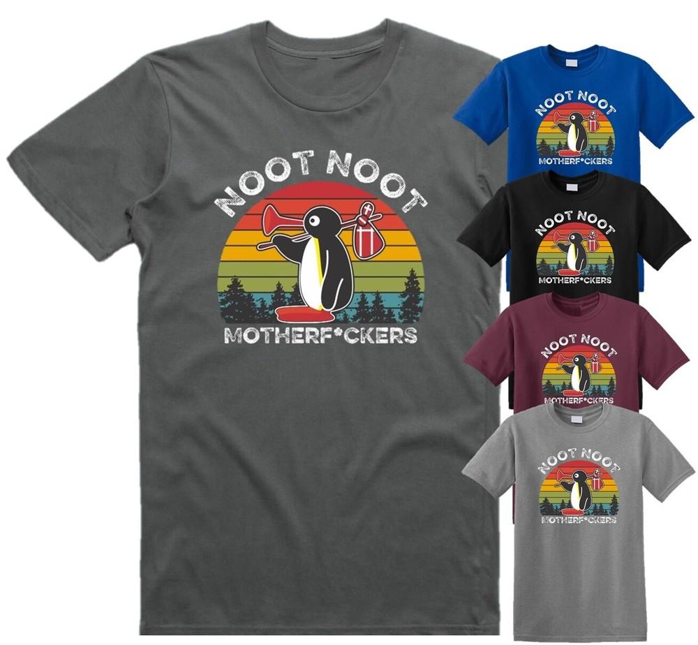 

Pingu Noot Noot Motherfu***rs T Shirt Funny Mens Womens Top Tee Funny Gift 4XL