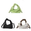 Oxford Cloth Mini Shoulder Bag For Women With Folded Design And Zipper Closure For Daily Use