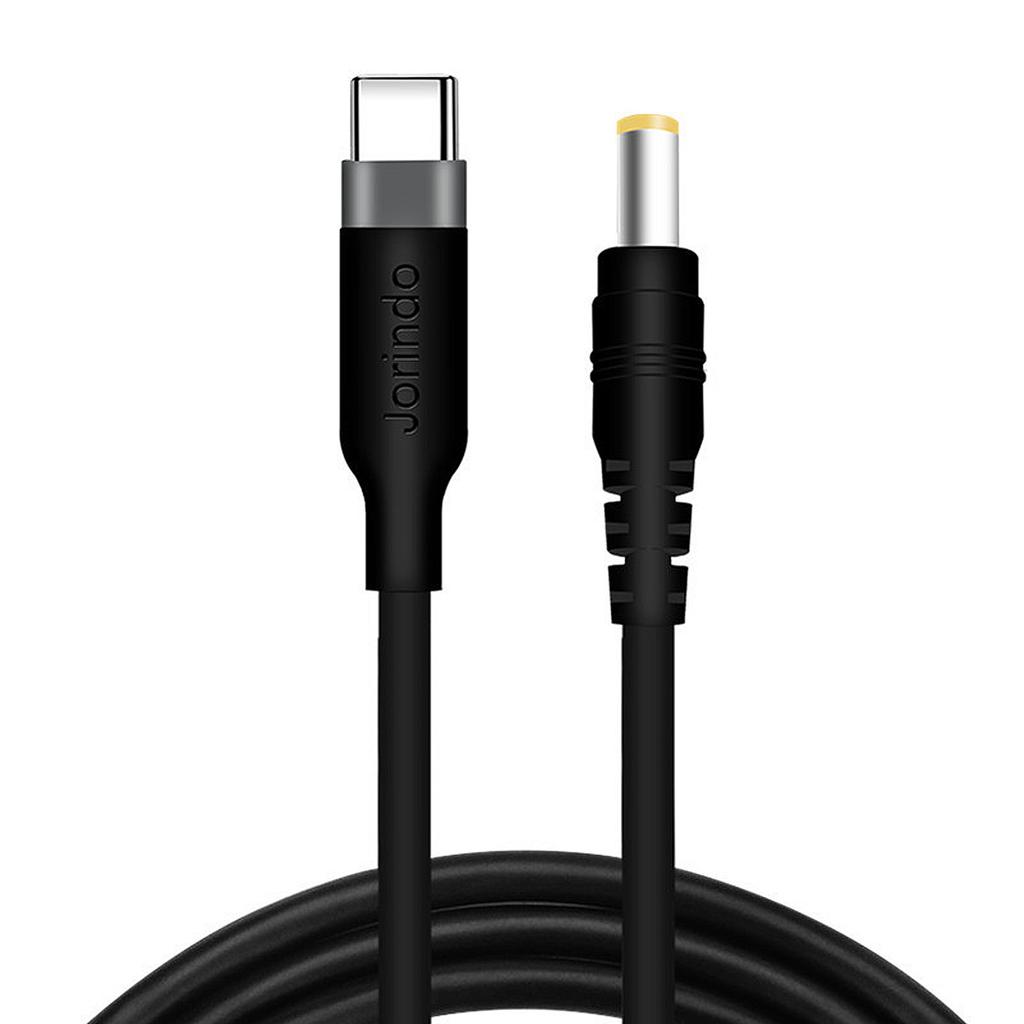 USB C to DC5.5mmx2.1mm Power Cord USB Type C Input to DC12V Out Charging Cable Work with PD Charger & PD Power Bank