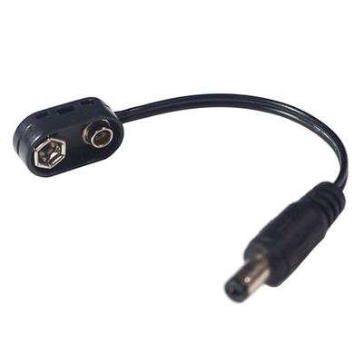 9V Battery Clip Converter Cable DCJack Plug Power Cable for Guitar Effect Pedal