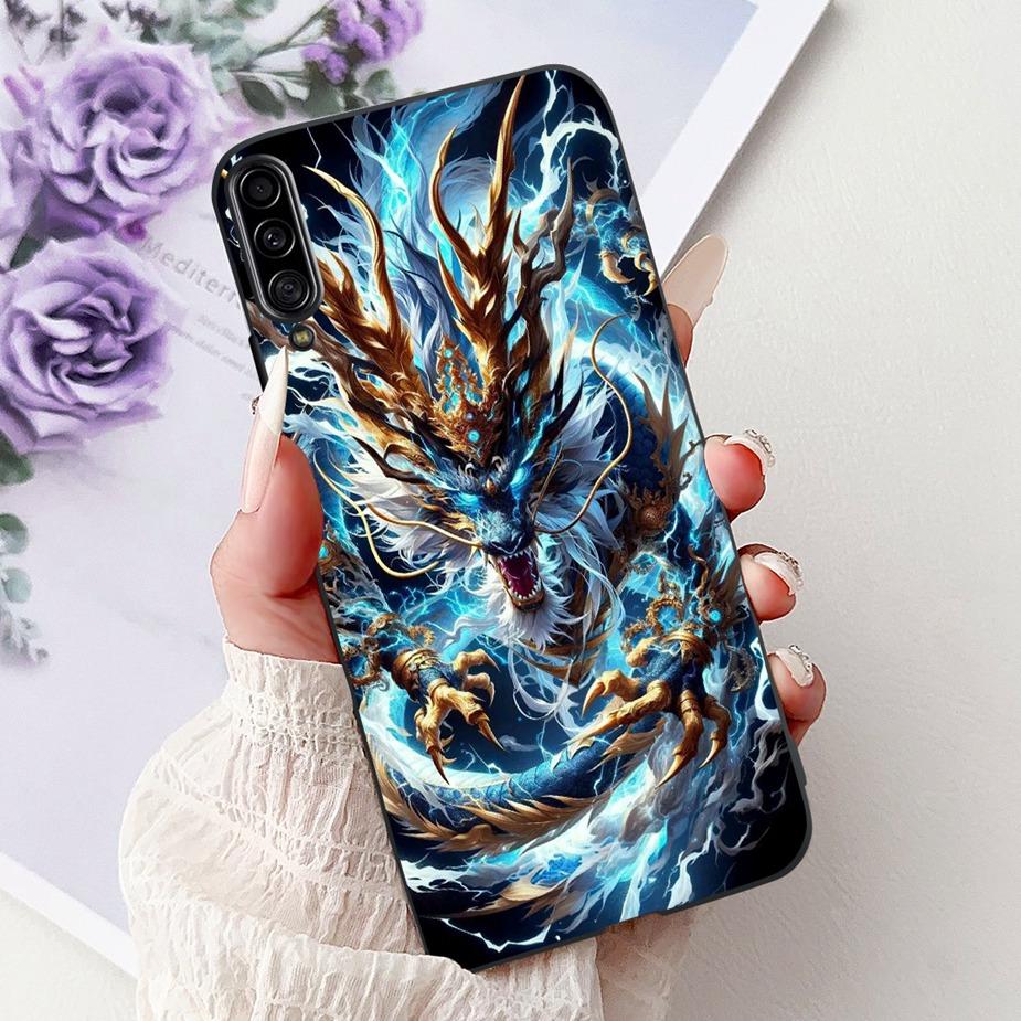 For Samsung Galaxy A90 5G Case SM-A908B Cool Dragon Painted Cover Soft Slim Phone Case For Samsung A90 A 90 5G Back Cover Fundas