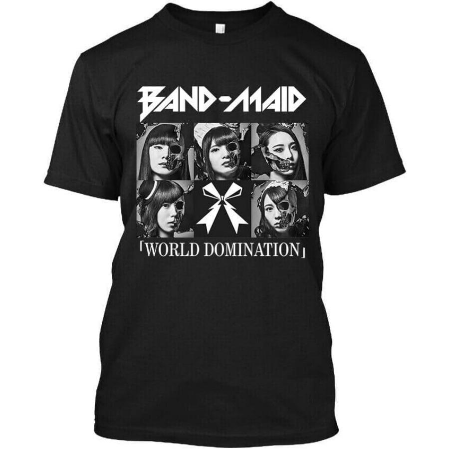 DXTR3FDdk NWT! Band-Maid World Domination Japanese Heavy Metal Graphic Logo T-Shirt Black XXXXXL разноцветный