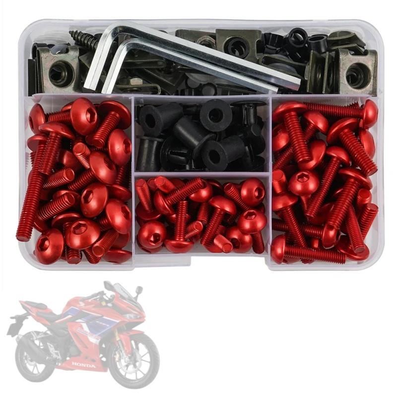 Complete Fairing Bolt Nut Screw Kit Fairing Bolt Screws For Yamaha TDM 850 900/A TMAX 500/530 SX/DX SRV250 SRX 400 600 TDR250