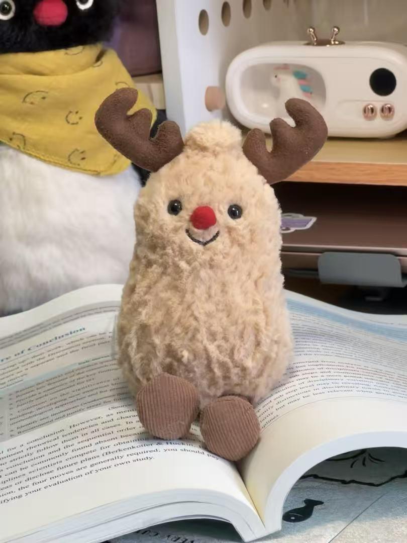 

15 см Кавайні Плюшеві Іграшки-Арахіси в Стилі Jellycat М які Пухнасті Набиті Олені Милі Ляльки Особливий Подарунок для Дітей Привабливий Декор для Дому