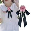 Artificial Pearls Brooch Pin Ribbon Bowknot Design Brooch Great For Women Girl Formal Event And Everyday Wear Jewelry
