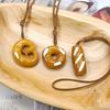 Alkaline Water Bread Necklace Sweater Chain Croissant Bread Fashion Trend Wind Migrant Worker Office Worker Jewelry Necklace