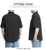 One Colors Men's Short Sleeve Shirt, Plus Size, Cool To the Touch, Stretch, Easy Care, Nylon Casual Shirt, Size 3L, Charcoal (03)