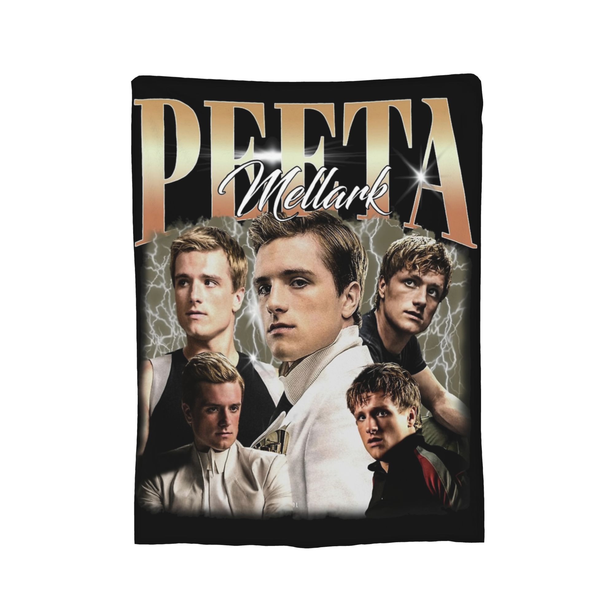 Peeta Mellark Limitierte Tribute von Panem Decke Fleece Herbst/Winter Multifunktionale Superweiche Überwurfdecken für Sofa Schlafzimmer Steppdecke Size: 75*100cm, Weight: 230 GSM beige