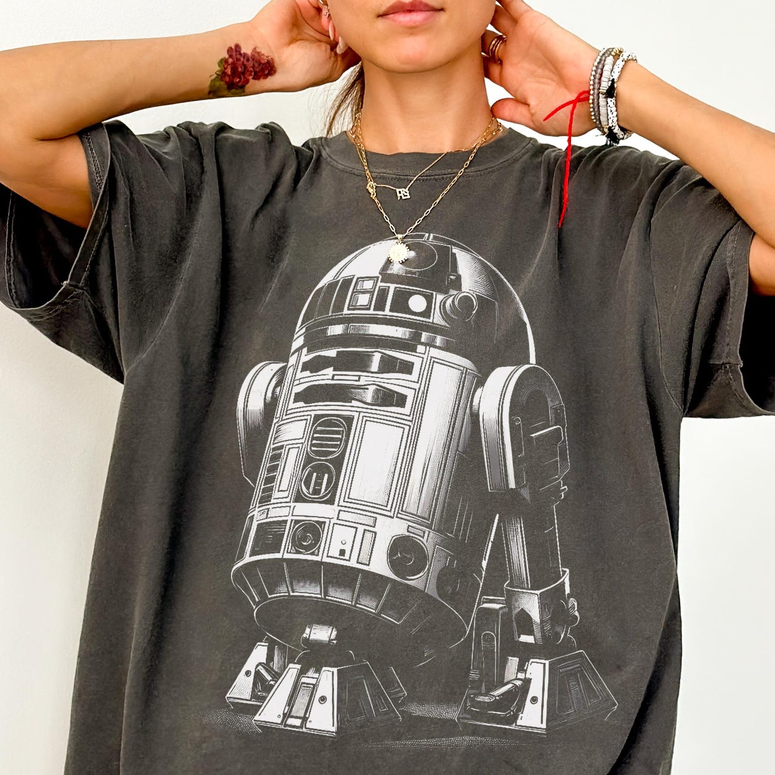 Vintage R2-D2 Droid Shirt - Star Wars Sweatshirt,R2D2 Tee,The Last Jedi Tshirt,Star Wars Droid Shirt M