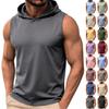 Men's Casual Fashion Sleeveless Hooded Tops | Lightweight Summer Hooded Tank Tops