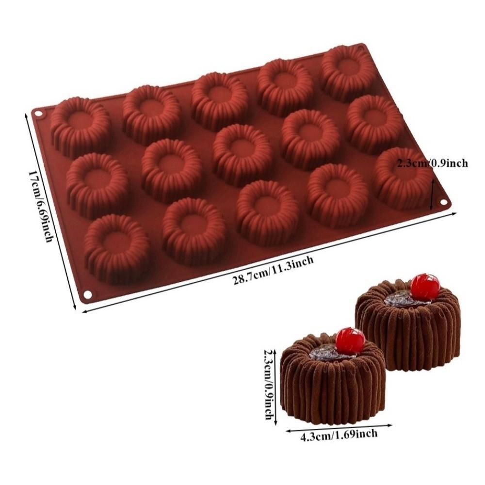 Silicone Mousse Cake Molds 6 or 15 Cells French Dessert Mold New Chocolate Mold Party Gadgets
