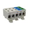 Universal 5-Way Busbar Connector Al/Cu Terminal Strip For Th Rail