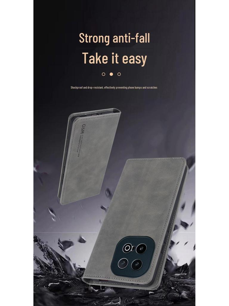 Custodia in Pelle a Flip a Copertura Totale per iQOO 15 - Protezione Anti-Caduta per il Modello V2505A