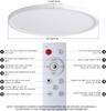 Smart RGB Ceiling Light LED Works with Alexa Flush Mount Light Fixture DIY Colors WiFi Dimmable Low Profile Ambient Light Fixture for Bedroom Living