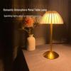 Crystal Retro Bedside Lamp - Luxury Rechargeable Night Light for Master Bedroom
