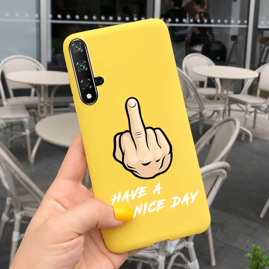 For Huawei Honor 20 Case Stylish Painted Silicone Soft TPU Phone Case Fundas For Huawei Nova 5T 5 T Honor 20 Honor20 Cases Cover