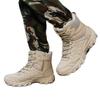Mens High-Top Tactical Hiking Boots Outdoor Trekking Camping Mountain Climbing Winter Fall Use