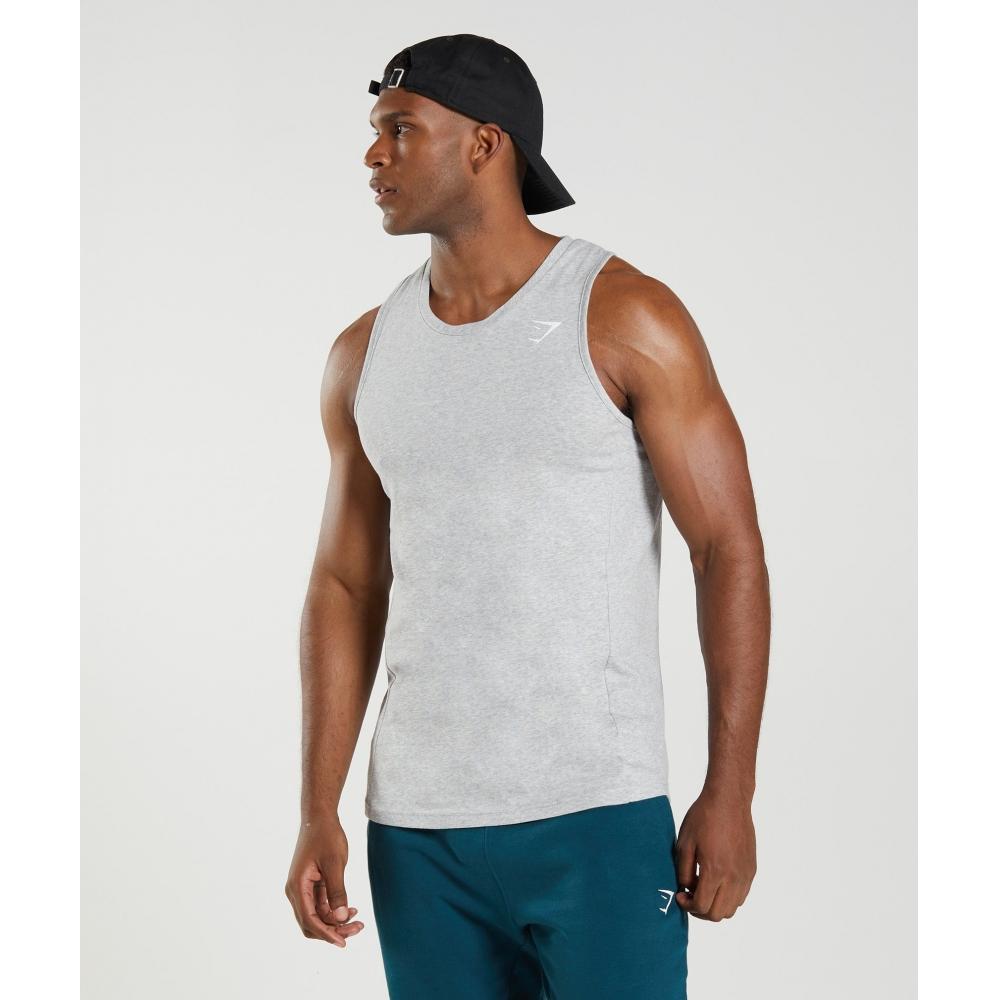 

GYMSHARK React Tank Light Grey Core Marl A2A8N GBCN